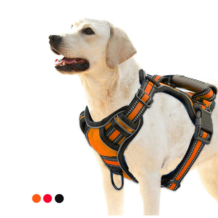 No Pull Dog Harness – Breathable Reflective Adjustable Pet Vest