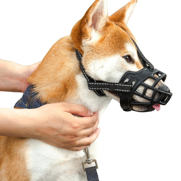Adjustable Dog Muzzle – Anti Bite, Anti Bark & Anti Eating Mouth Guard