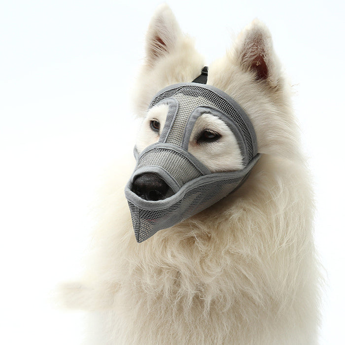 Breathable Dog Muzzle – Anti Bite & Anti Bark Soft Mesh Mouth Guard