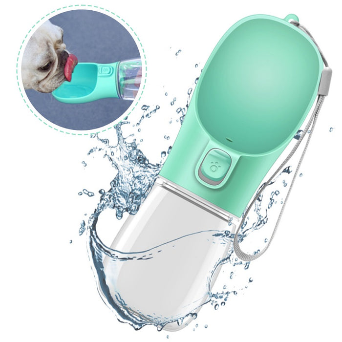 Portable Pet Water Bottle – One-Button Dog & Cat Travel Water Dispenser