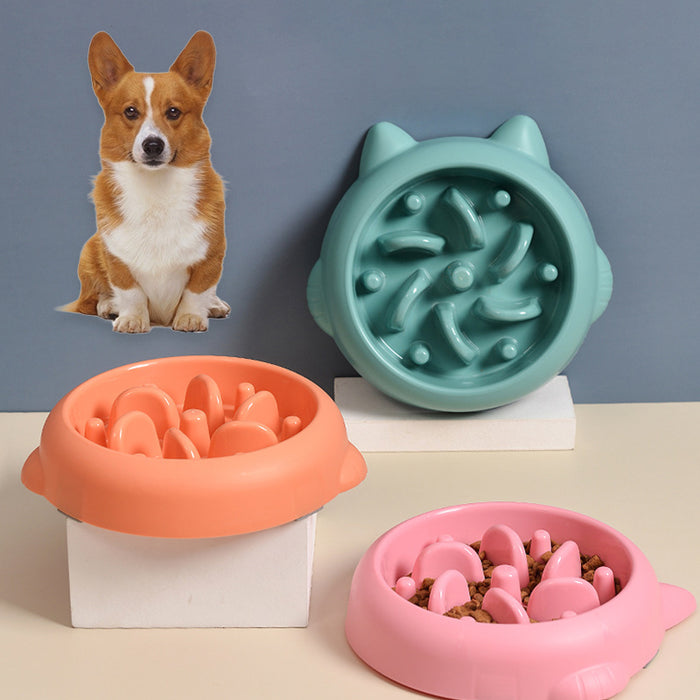 Slow Feeder Dog Bowl – Anti Choking Interactive Pet Feeding Dish