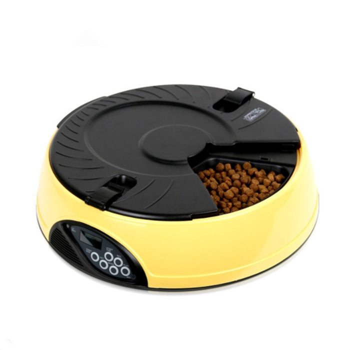 Automatic Pet Feeder – Programmable 6 Meal Timer with Voice Recorder