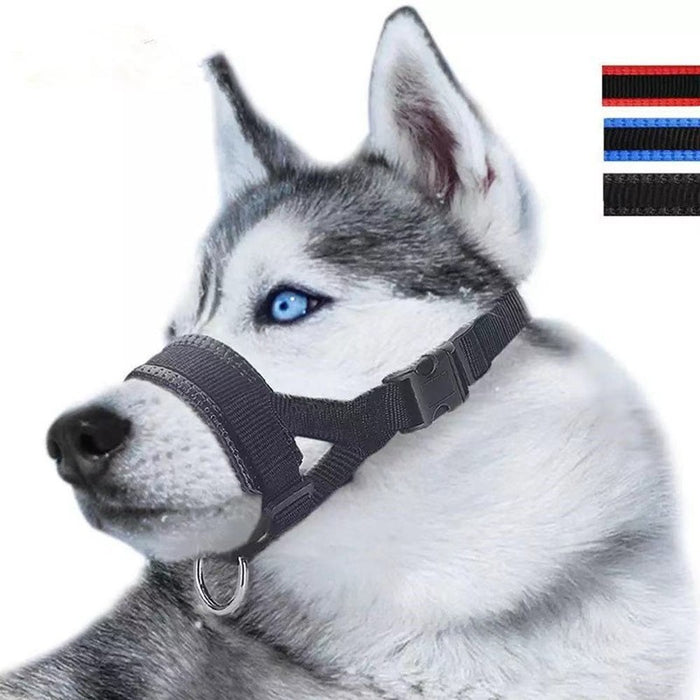 Breathable Nylon Dog Muzzle – Anti Bark & Anti Bite Training Tool