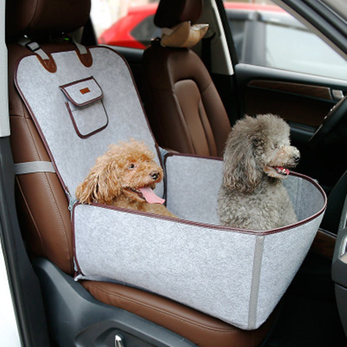 Waterproof Dog Car Seat Cover Front Seat Pet Travel Cushion