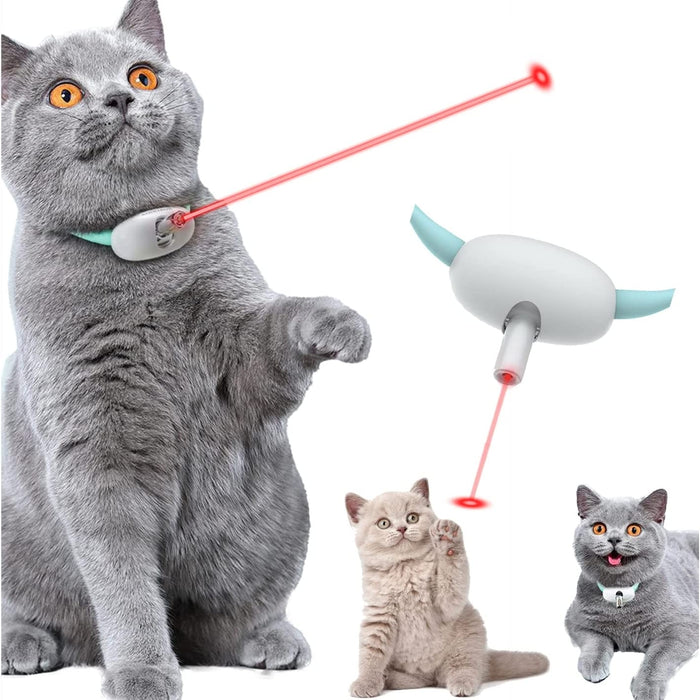 Automatic Laser Cat Toy Collar – USB Rechargeable Interactive Pet Toy