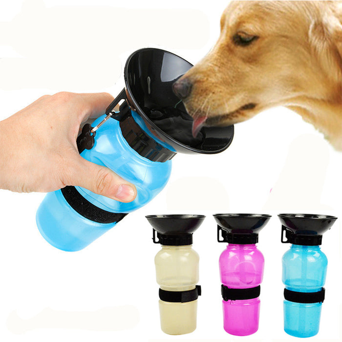 Portable Dog Water Bottle – Travel Pet Water Dispenser with Bowl